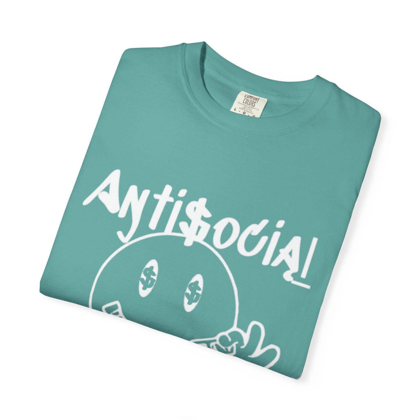 Antisocial Creations Graphic T-Shirt — 'The World Is Yours' Garment-Dyed Tee