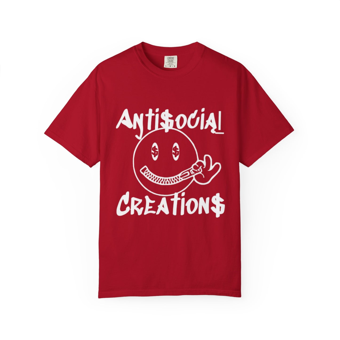 Antisocial Creations Graphic T-Shirt — 'The World Is Yours' Garment-Dyed Tee