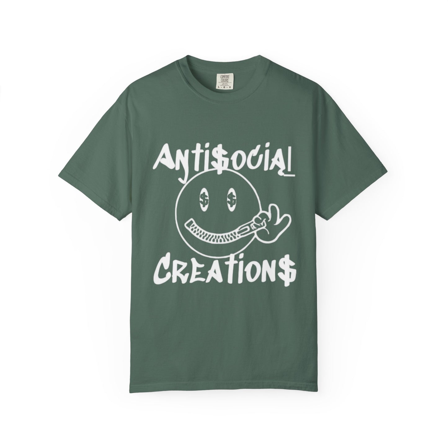Antisocial Creations Graphic T-Shirt — 'The World Is Yours' Garment-Dyed Tee