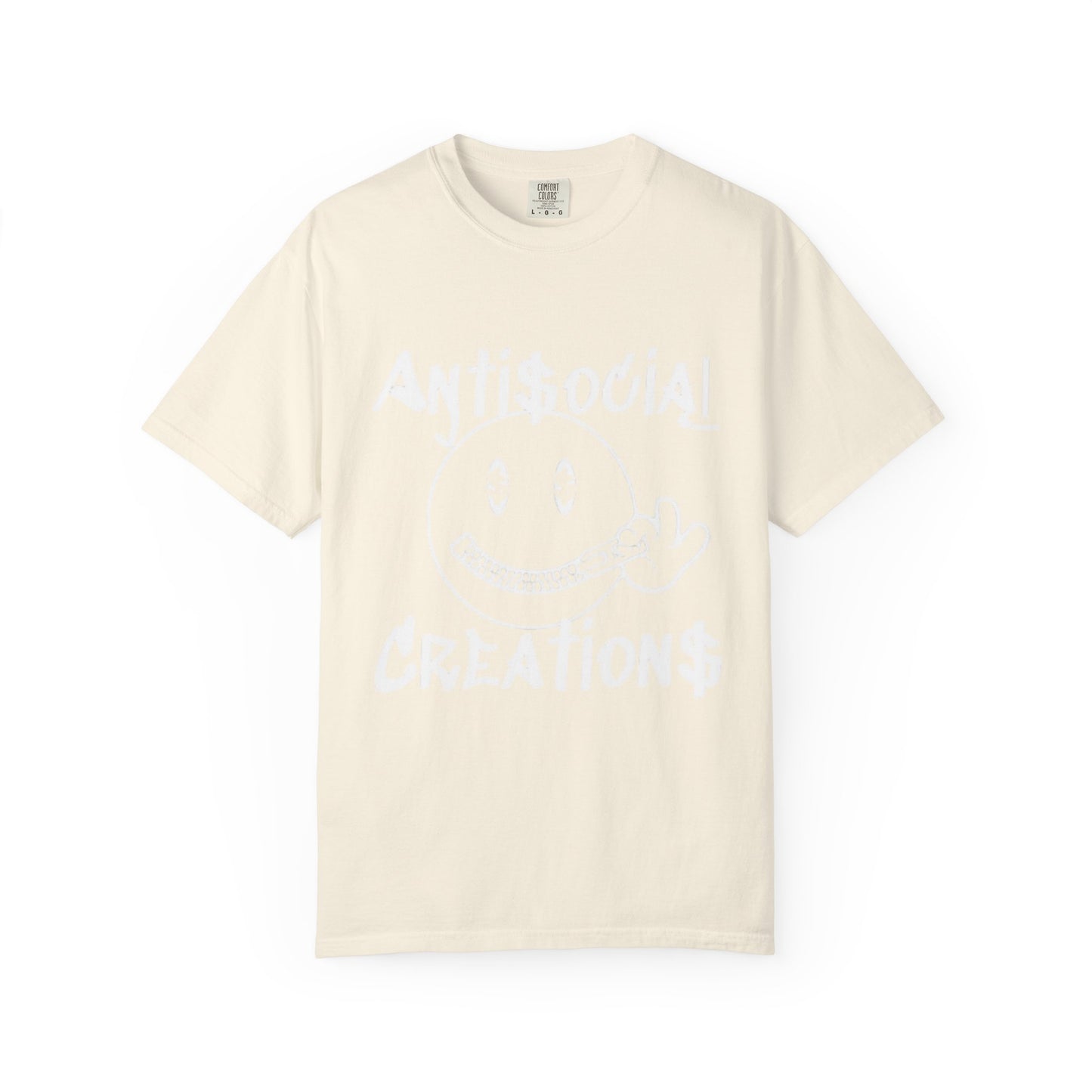 Antisocial Creations Graphic T-Shirt — 'The World Is Yours' Garment-Dyed Tee