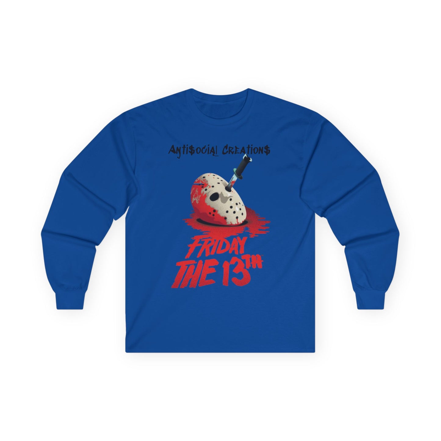 "Anti$ocial Creations  Friday the 13th Long Sleeve Tee