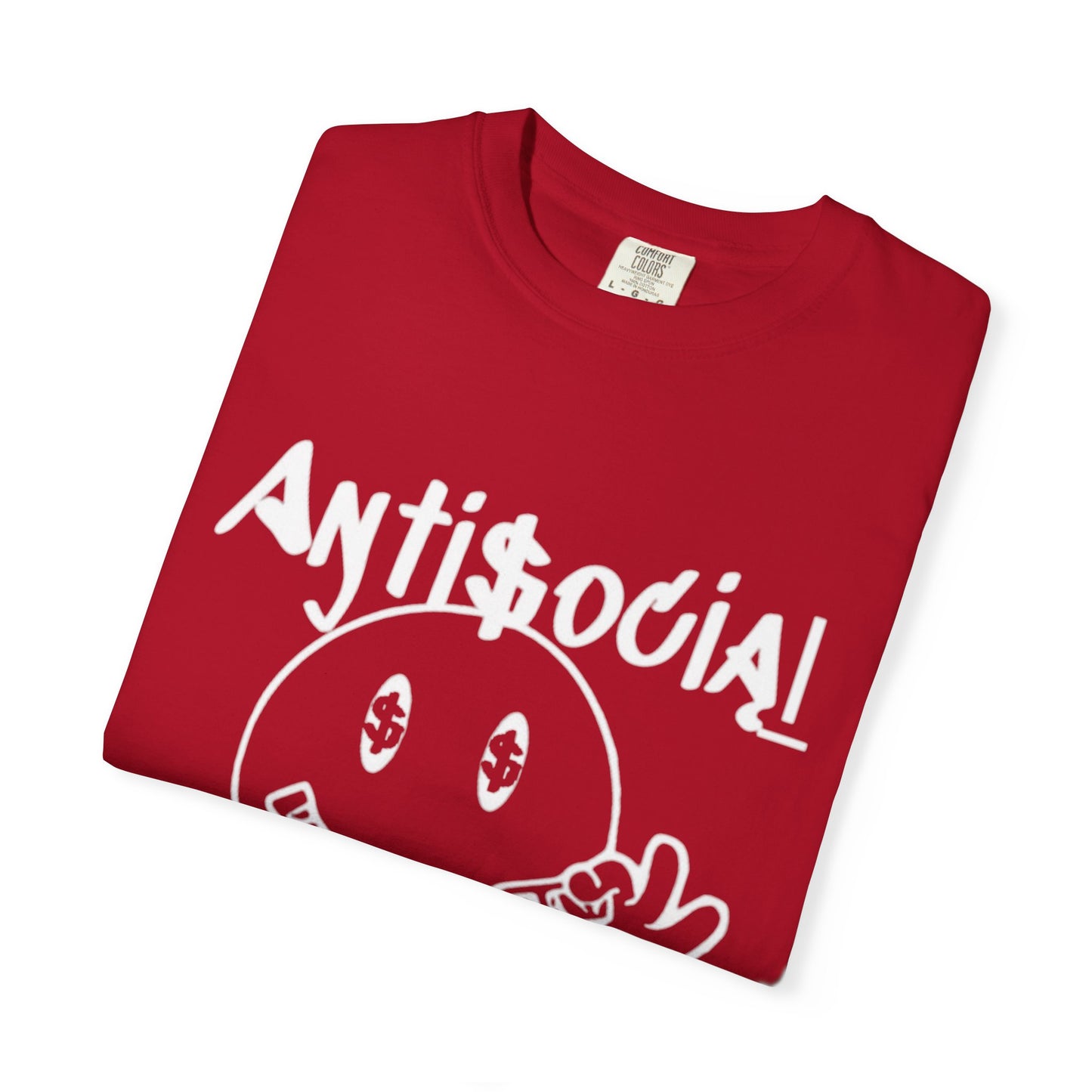 Antisocial Creations Graphic T-Shirt — 'The World Is Yours' Garment-Dyed Tee