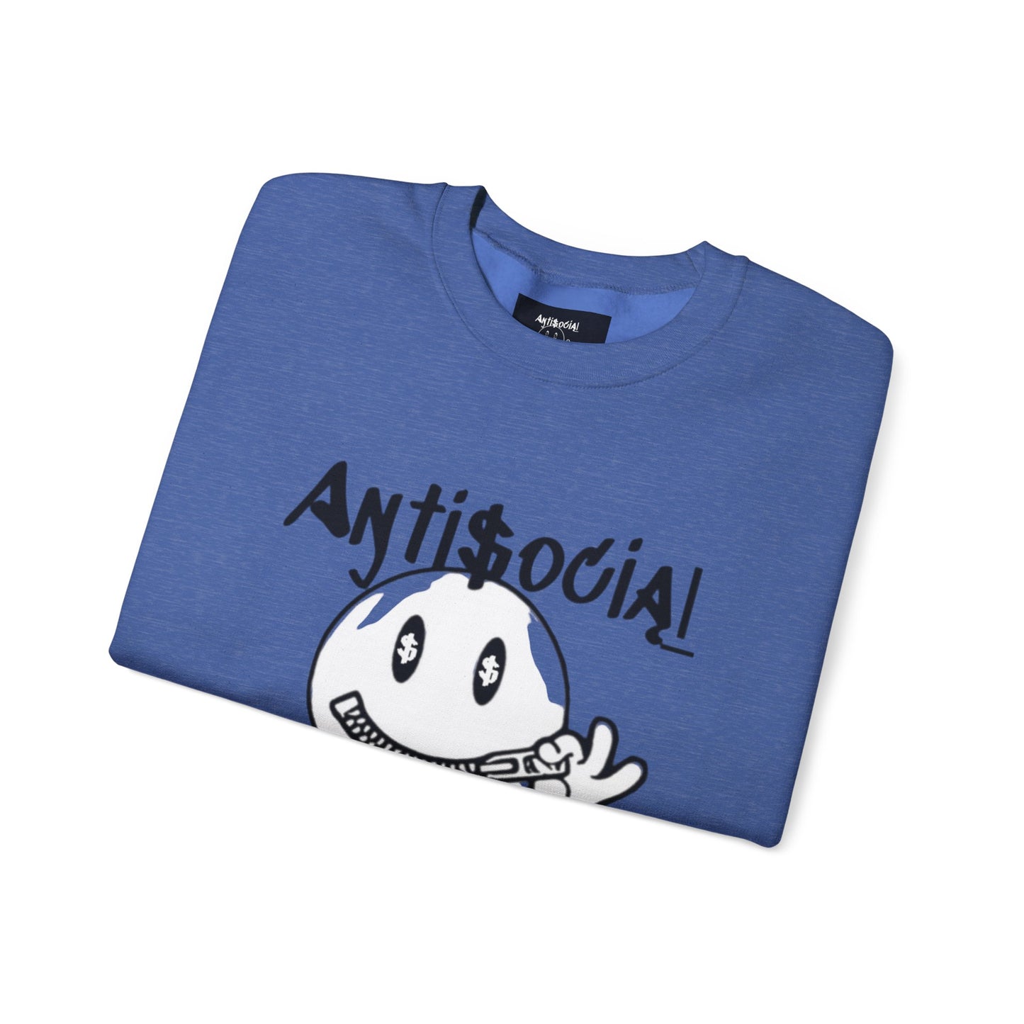 Antisocial Creations Crewneck Sweatshirt — "Always Speak How You Feel" Graphic