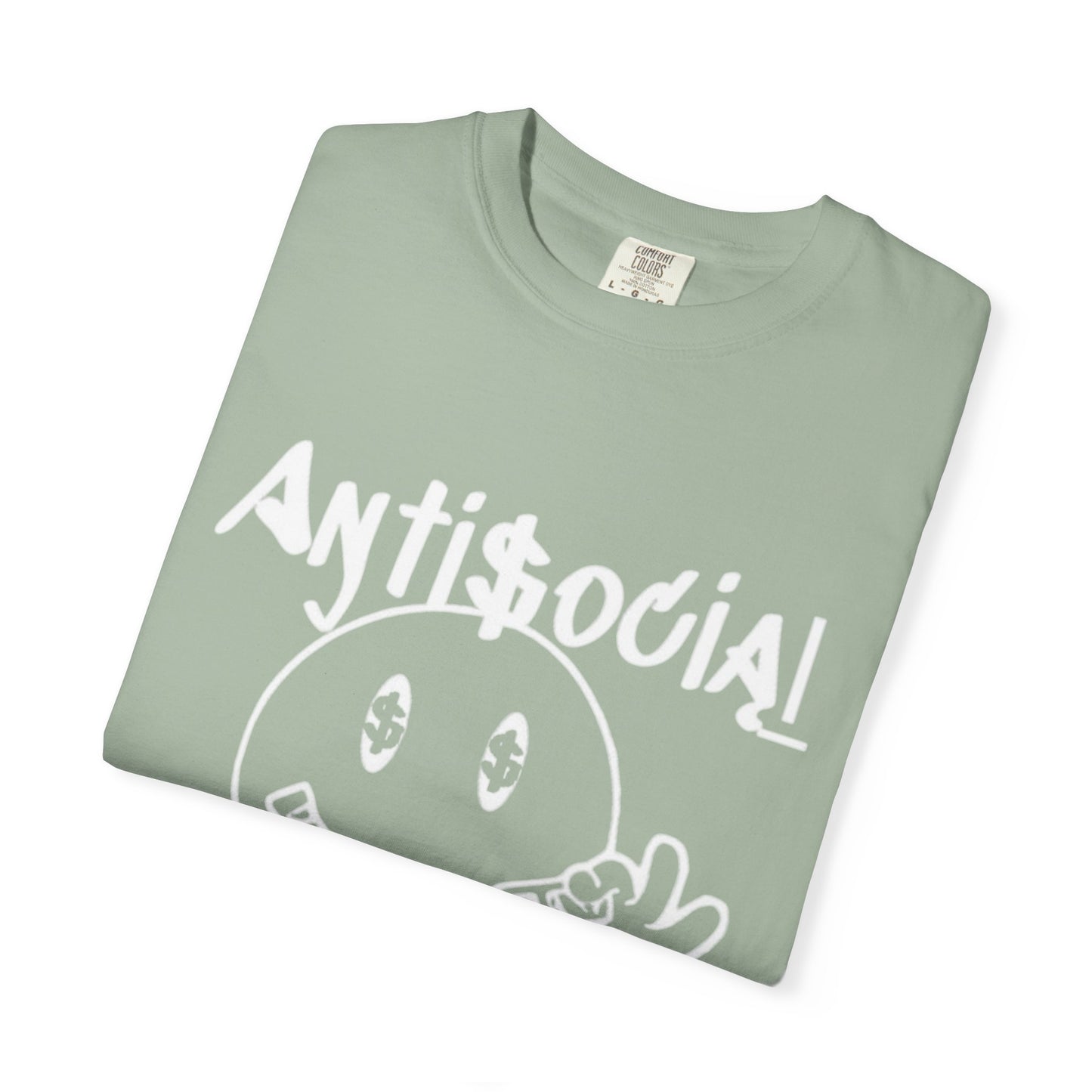 Antisocial Creations Graphic T-Shirt — 'The World Is Yours' Garment-Dyed Tee