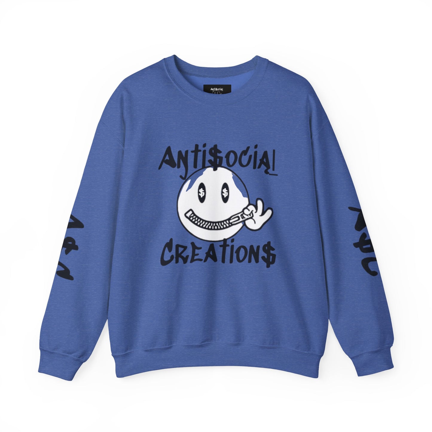 Antisocial Creations Crewneck Sweatshirt — "Always Speak How You Feel" Graphic