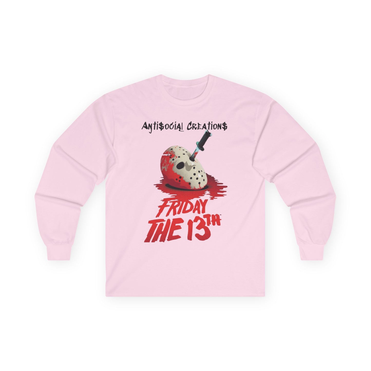 "Anti$ocial Creations  Friday the 13th Long Sleeve Tee