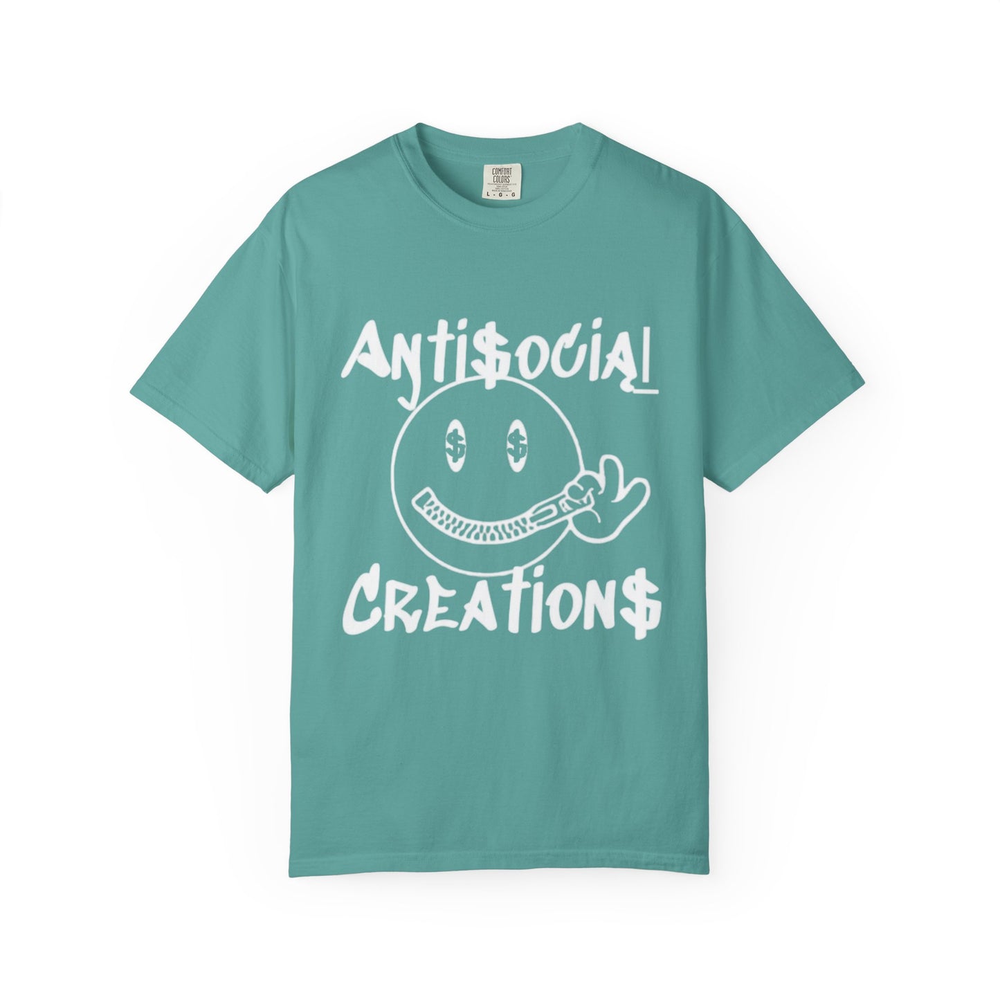 Antisocial Creations Graphic T-Shirt — 'The World Is Yours' Garment-Dyed Tee