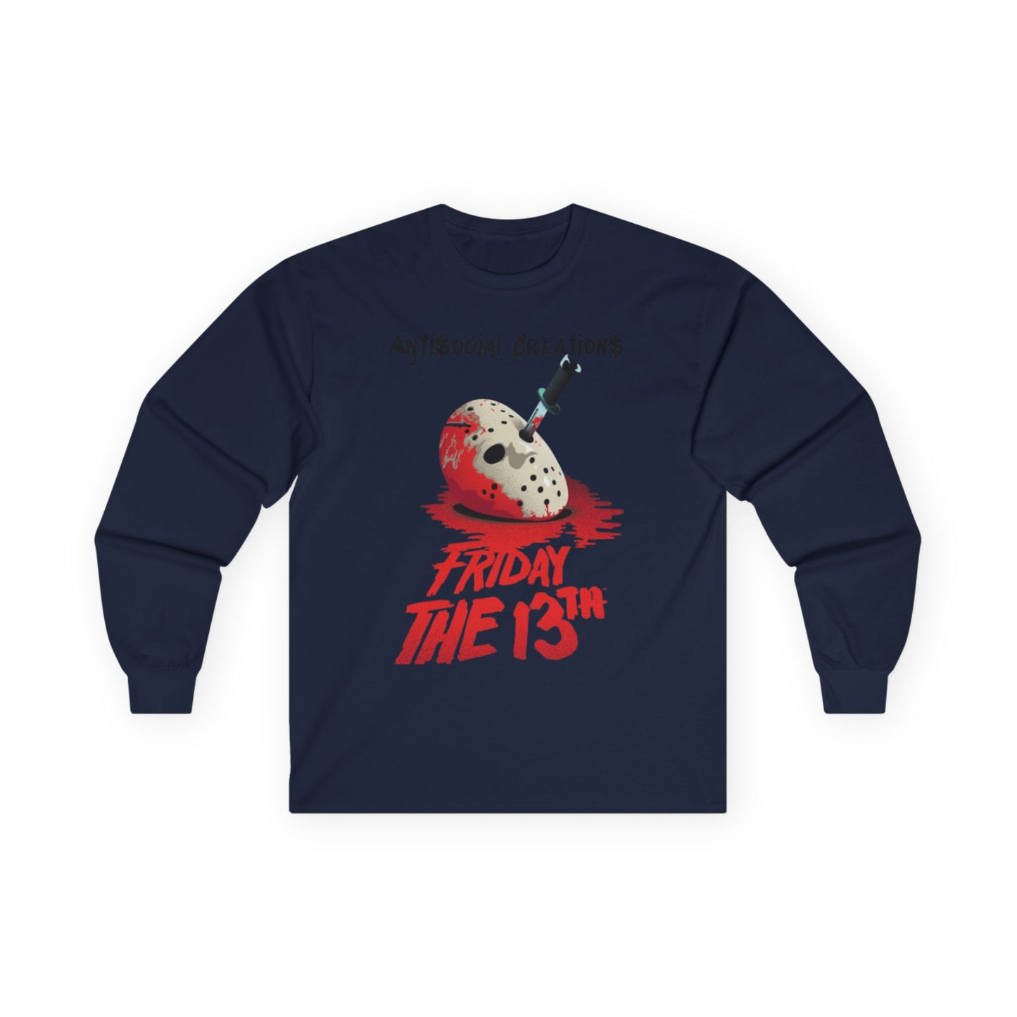 "Anti$ocial Creations  Friday the 13th Long Sleeve Tee