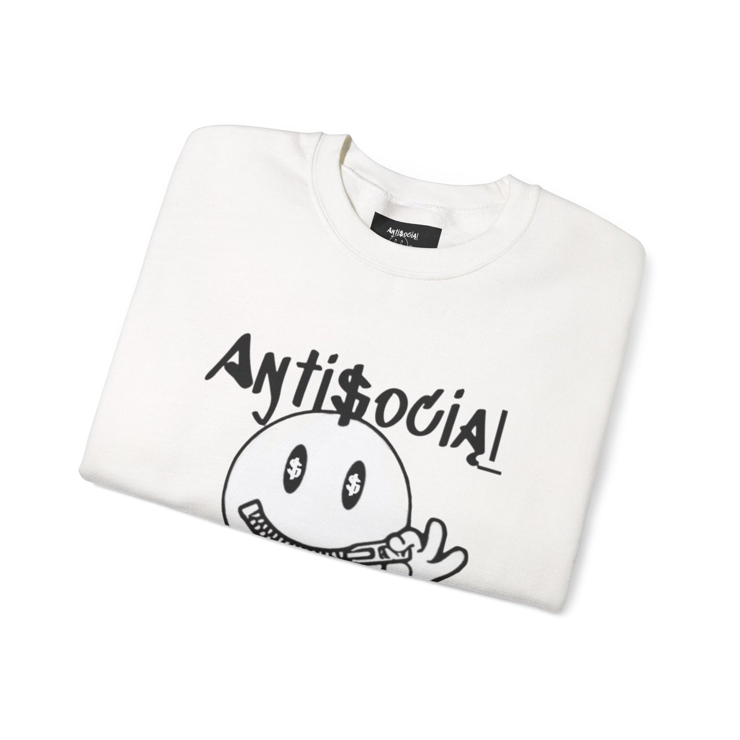 Antisocial Creations Crewneck Sweatshirt — "Always Speak How You Feel" Graphic