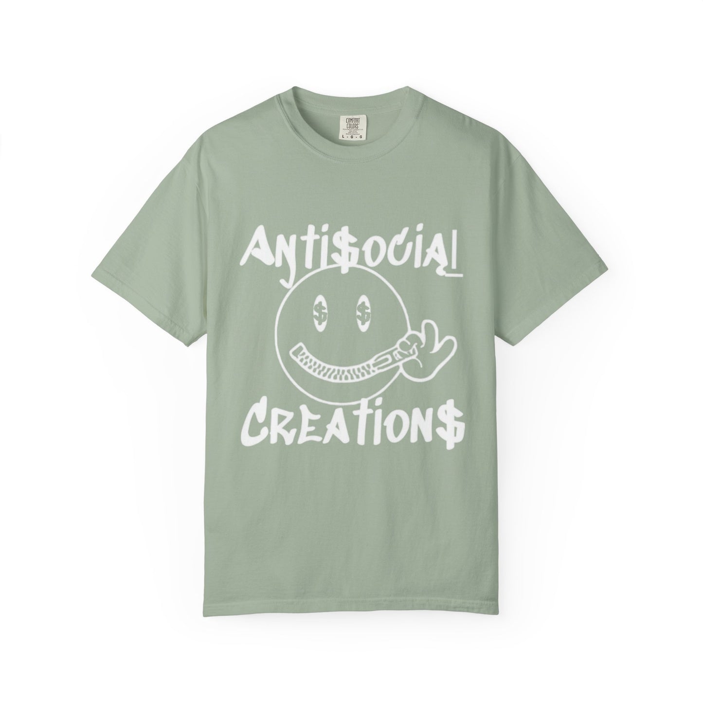 Antisocial Creations Graphic T-Shirt — 'The World Is Yours' Garment-Dyed Tee