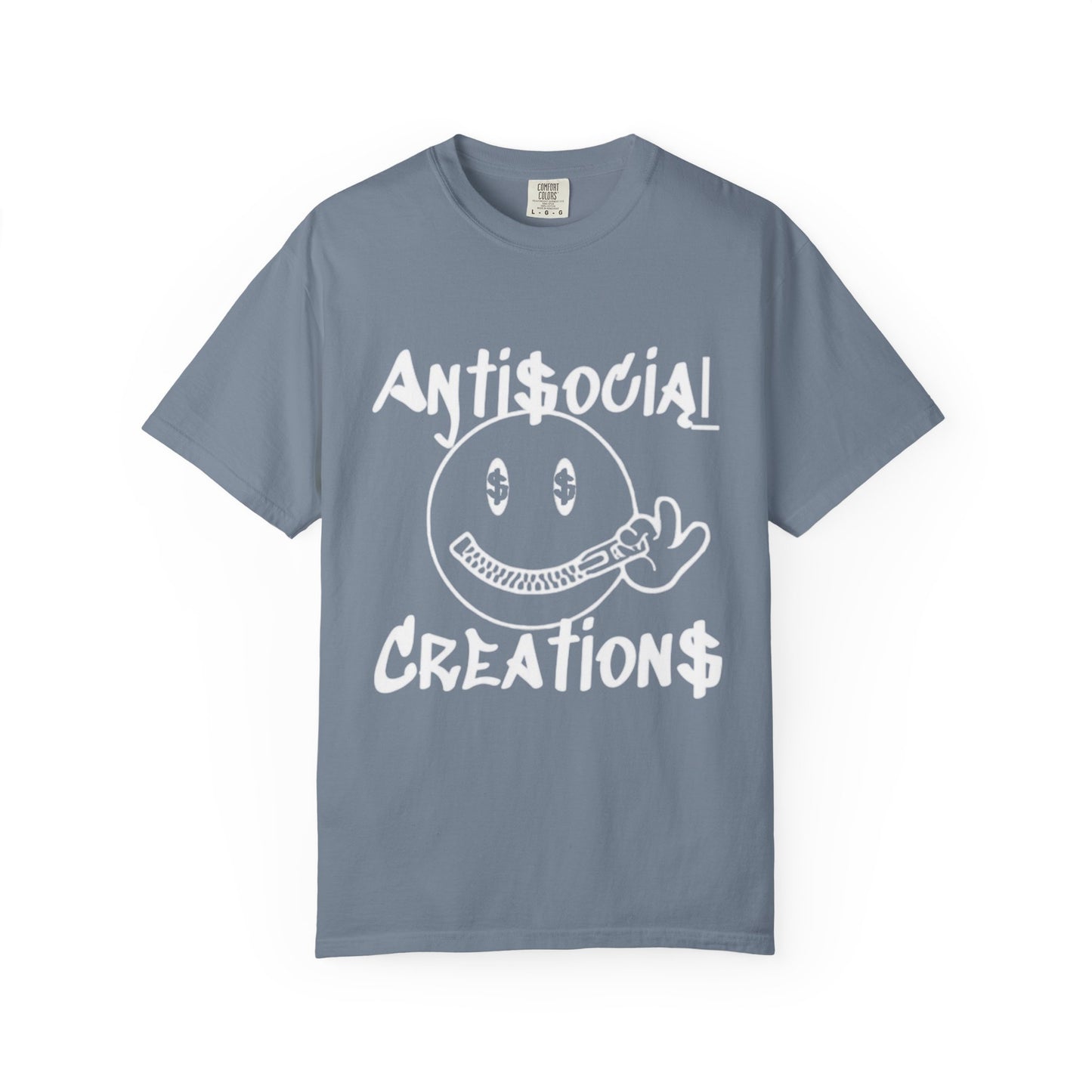 Antisocial Creations Graphic T-Shirt — 'The World Is Yours' Garment-Dyed Tee