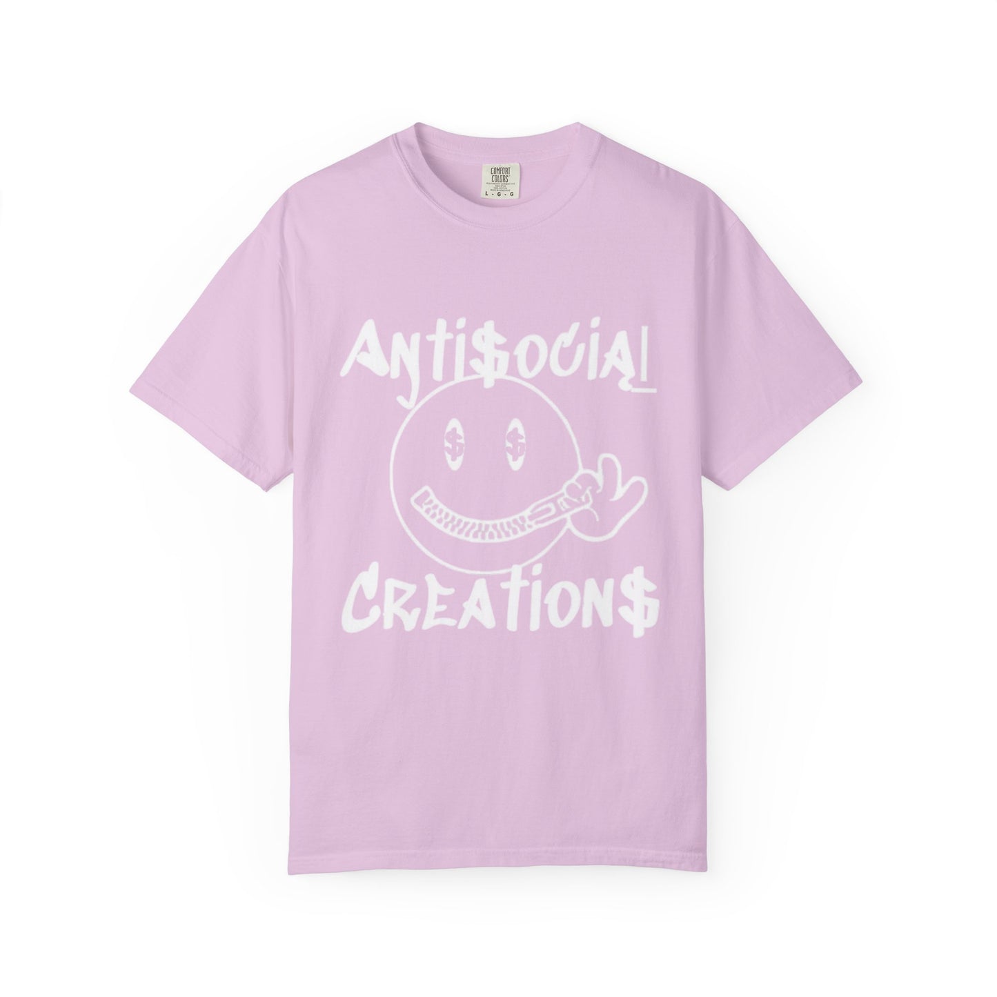 Antisocial Creations Graphic T-Shirt — 'The World Is Yours' Garment-Dyed Tee