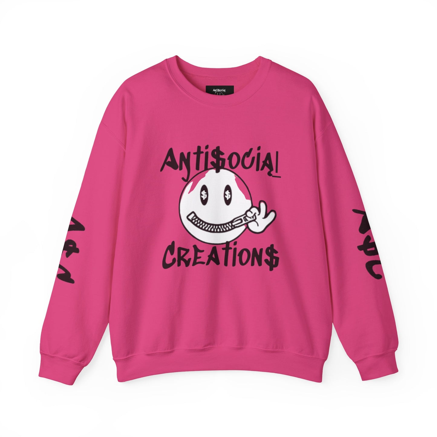 Antisocial Creations Crewneck Sweatshirt — "Always Speak How You Feel" Graphic