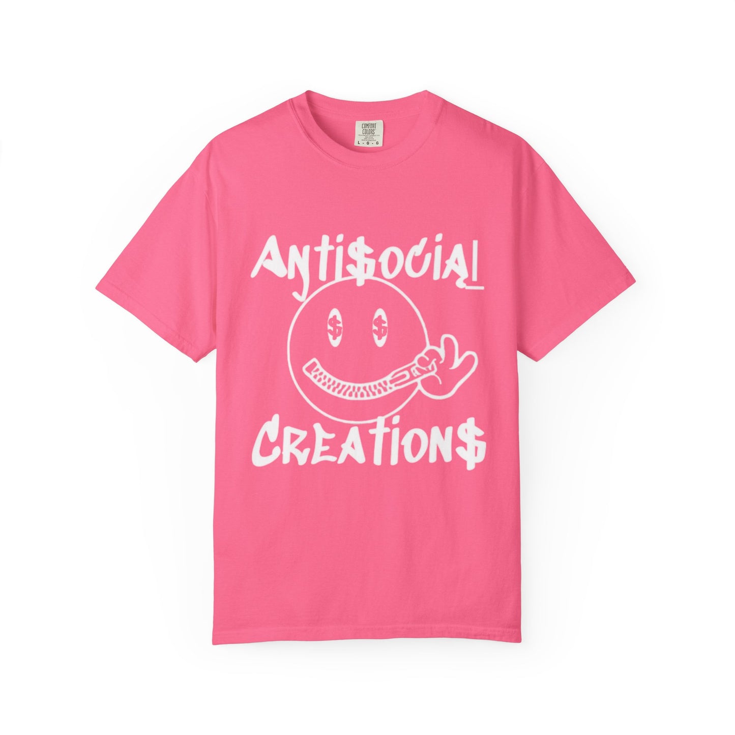 Antisocial Creations Graphic T-Shirt — 'The World Is Yours' Garment-Dyed Tee