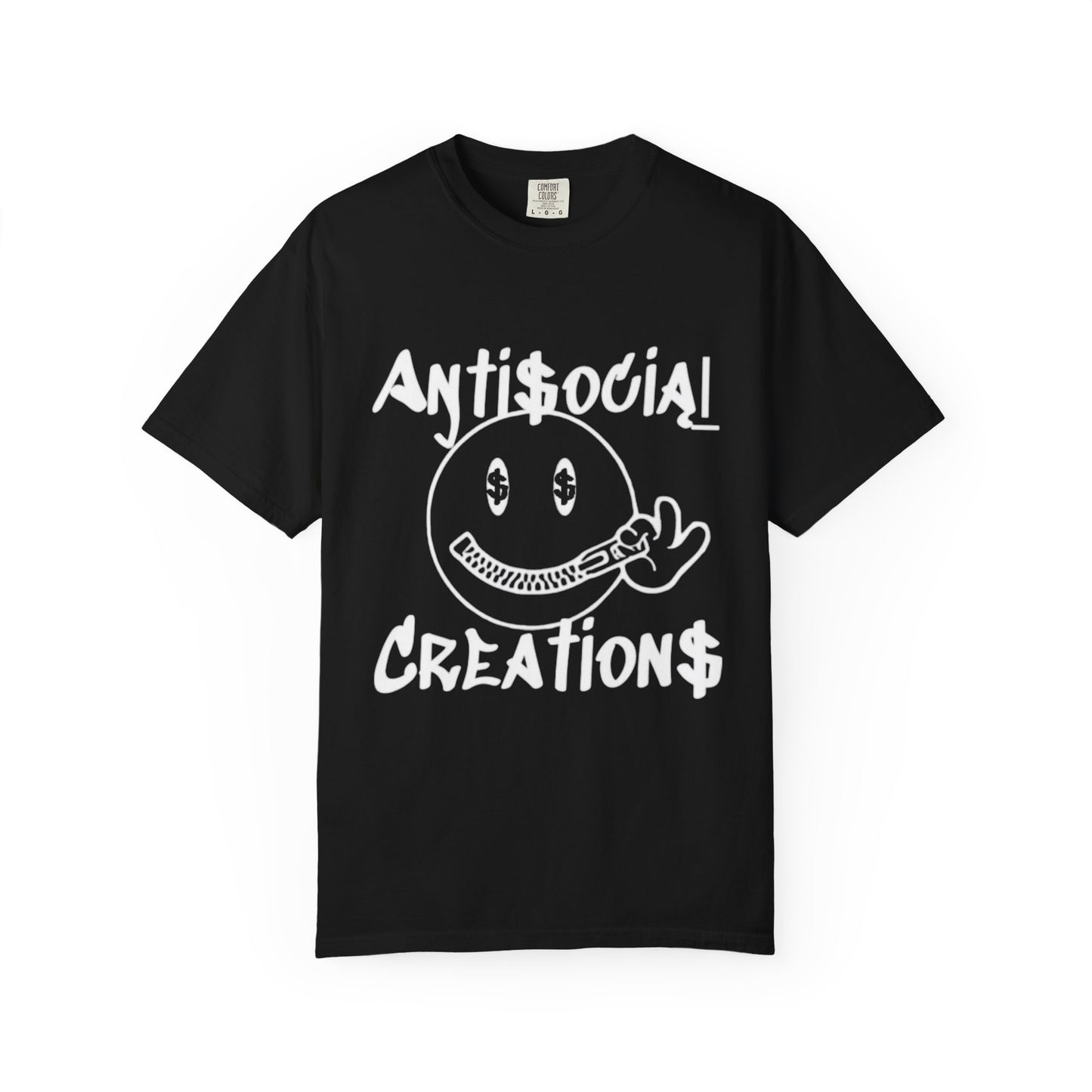 Antisocial Creations Graphic T-Shirt — 'The World Is Yours' Garment-Dyed Tee