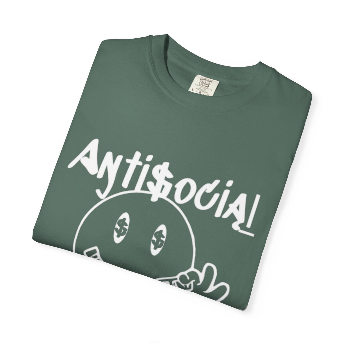 Antisocial Creations Graphic T-Shirt — 'The World Is Yours' Garment-Dyed Tee