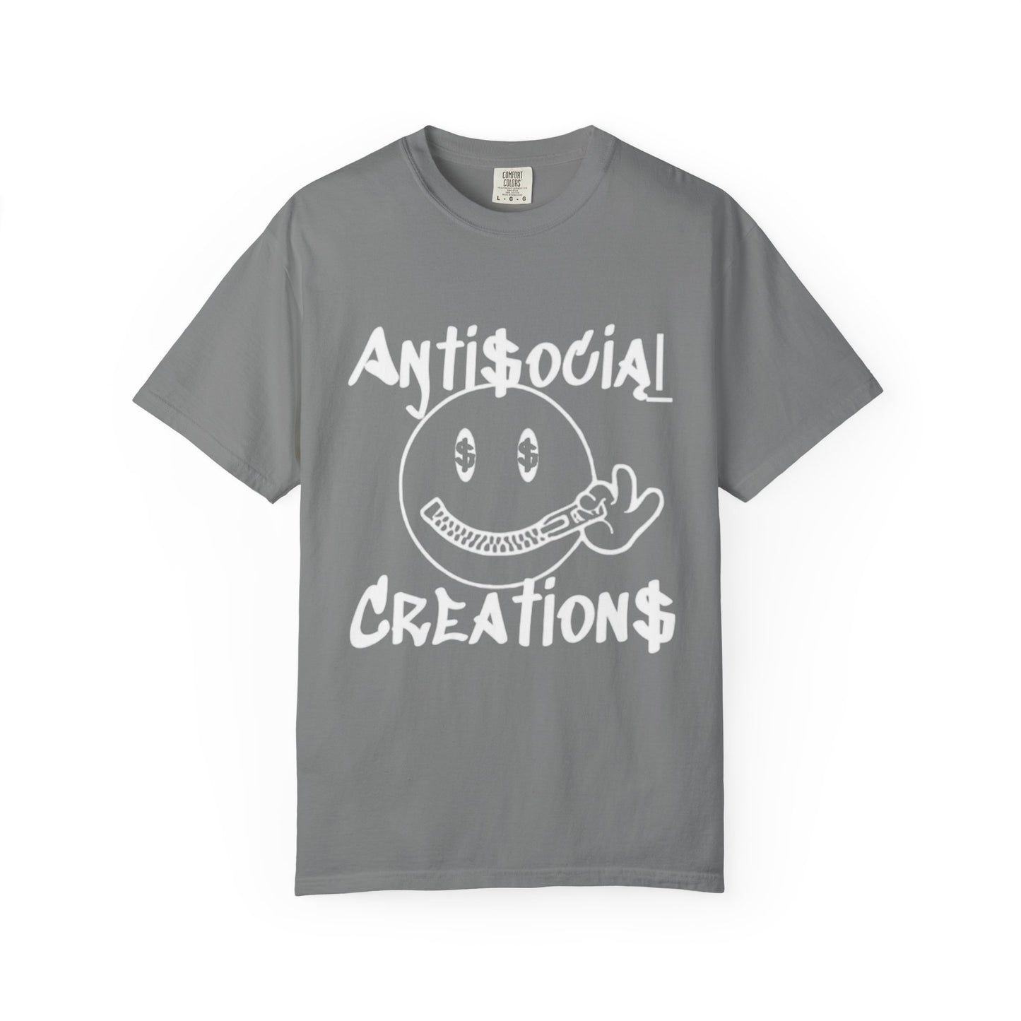 Antisocial Creations Graphic T-Shirt — 'The World Is Yours' Garment-Dyed Tee