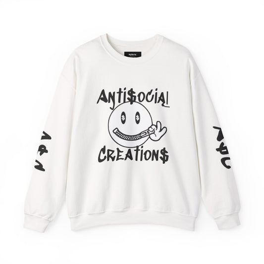 Antisocial Creations Crewneck Sweatshirt — "Always Speak How You Feel" Graphic