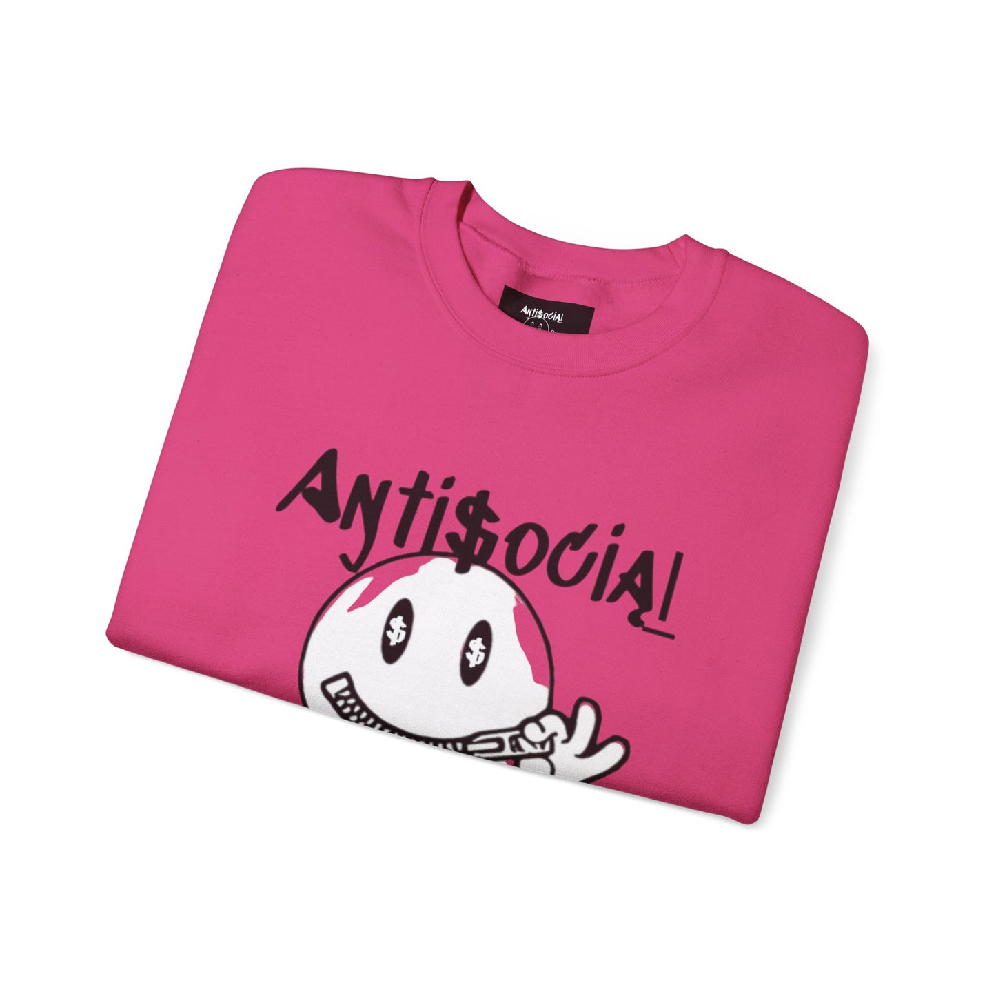 Antisocial Creations Crewneck Sweatshirt — "Always Speak How You Feel" Graphic