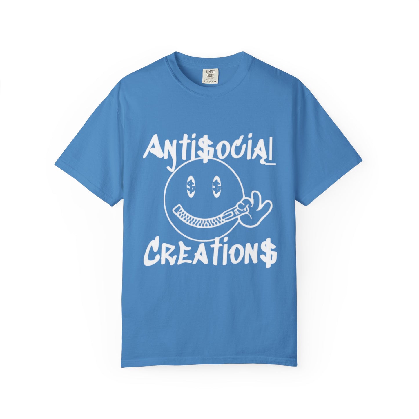 Antisocial Creations Graphic T-Shirt — 'The World Is Yours' Garment-Dyed Tee