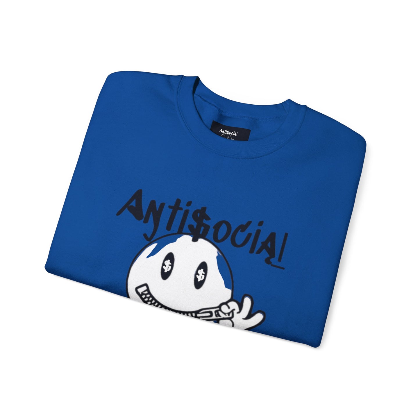 Antisocial Creations Crewneck Sweatshirt — "Always Speak How You Feel" Graphic